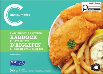 Compliments Breaded or Battered Haddock, Sole, Cod or Wild Salmon from Thrifty Foods