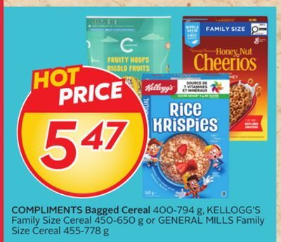 COMPLIMENTS Bagged Cereal from Safeway