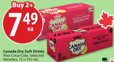 Canada Dry Soft Drinks from Save-On-Foods