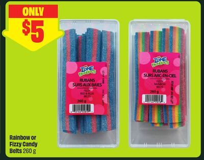 Rainbow or Fizzy Candy Belts from FreshCo