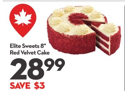 Elite Sweets 8" Red Velvet Cake from Longo's