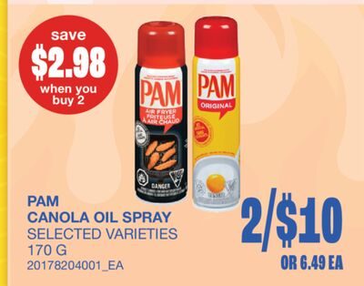 CANOLA OIL SPRAY from Wholesale Club