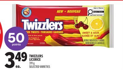 TWIZZLERS LICORICE from Metro