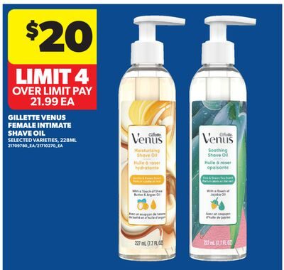 GILLETTE VENUS FEMALE INTIMATE SHAVE OIL from Real Canadian Superstore