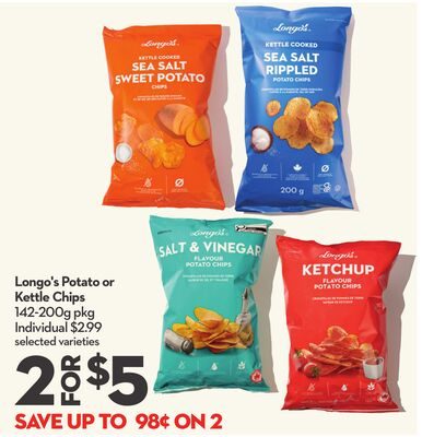 Potato or Kettle Chips from Longo's