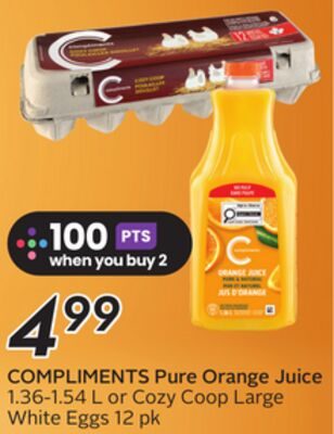 COMPLIMENTS Pure Orange Juice from Safeway