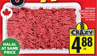 MEDIUM GROUND BEEF FAMILY PACK from Food Basics