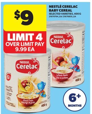 NESTLÉ CERELAC BABY CEREAL from Real Canadian Superstore