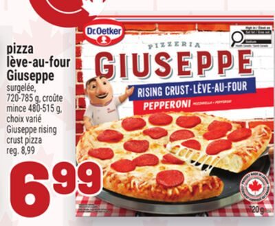 PIZZA LÈVE-AU-FOUR GIUSEPPE | GIUSEPPE RISING CRUST PIZZA from Metro