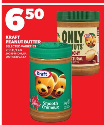 KRAFT PEANUT BUTTER, / from Loblaws
