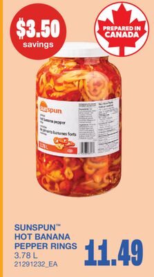 HOT BANANA PEPPER RINGS from Wholesale Club