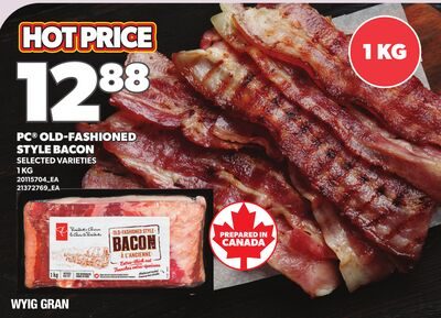 PC® OLD-FASHIONED STYLE BACON from Loblaws City Market