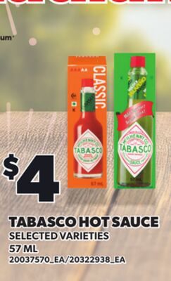 TABASCO HOT SAUCE from Your Independent Grocer