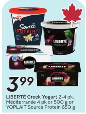 Greek Yogurt from Safeway
