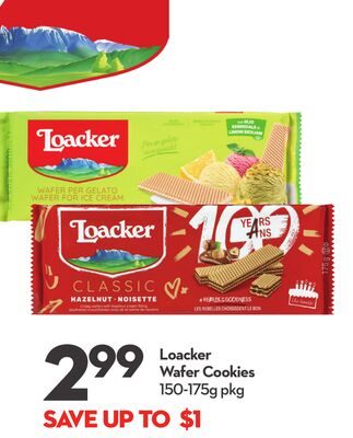 Loacker Wafer Cookies from Longo's