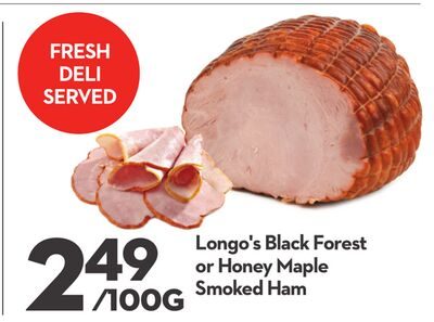 Black Forest or Honey Maple Smoked Ham from Longo's