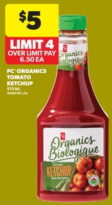 PC® ORGANICS TOMATO KETCHUP from Real Canadian Superstore