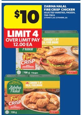 ZABIHA HALAL FIRE CRISP CHICKEN from Real Canadian Superstore