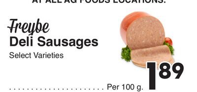Freybe Deli Sausages from AG Foods