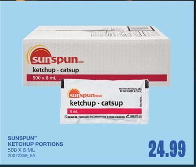 KETCHUP PORTIONS, 500 X from Wholesale Club