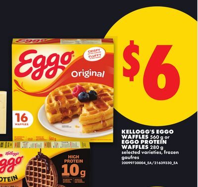 KELLOGG'S EGGO WAFFLES, OR EGGO PROTEIN WAFFLES from No Frills