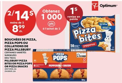 BOUCHÉES DE PIZZA, PIZZA POPS OU COLLATIONS DE PIZZA PILLSBURY from Valu-mart