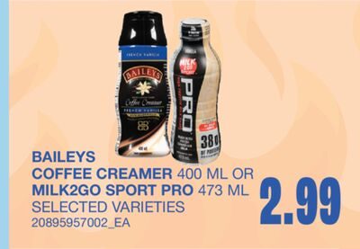 COFFEE CREAMER, OR SPORT PRO from Wholesale Club