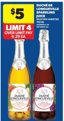 DUCHÉ DE LONGUEVILLE SPARKLING JUICE from Real Canadian Superstore