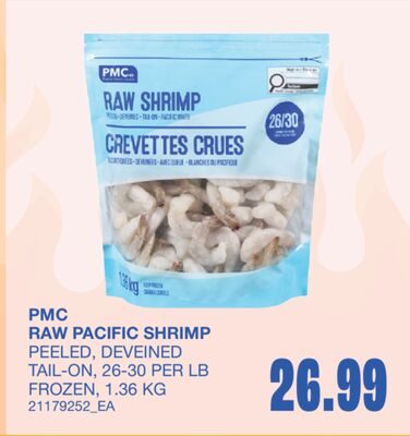 RAW PACIFIC SHRIMP from Wholesale Club