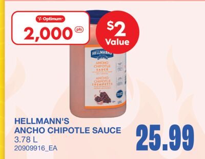 ANCHO CHIPOTLE SAUCE from Wholesale Club
