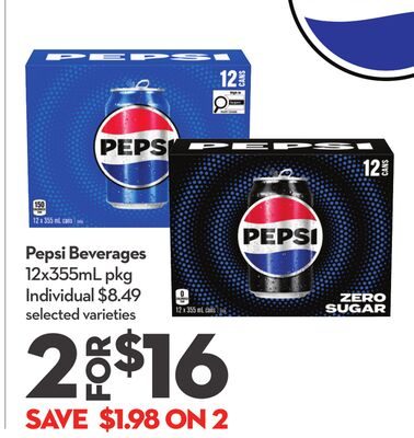 Pepsi Beverages from Longo's