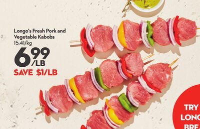 Longo's Fresh Pork and Vegetable Kabobs from Longo's