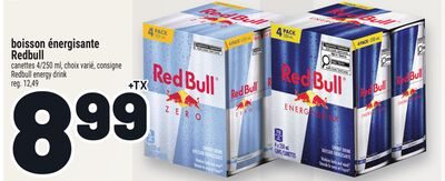 BOISSON ÉNERGISANTE REDBULL | REDBULL ENERGY DRINK from Metro