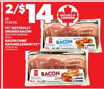 PC® NATURALLY SMOKED BACON from Your Independent Grocer