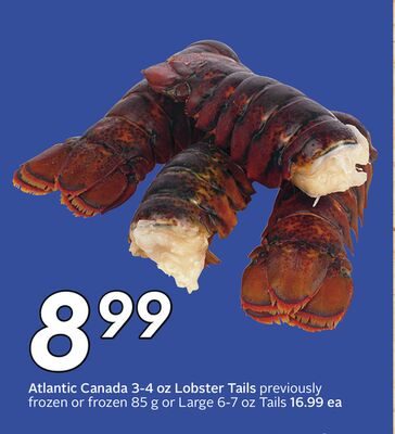 Atlantic Canada 3-4 oz Lobster Tails from Safeway