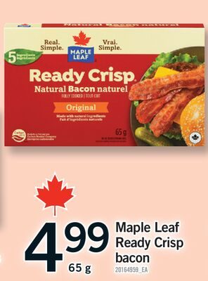 MAPLE LEAF READY CRISP BACON from Fortinos