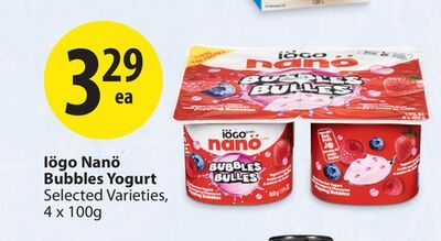 Iögo Nanö Bubbles Yogurt from Save-On-Foods