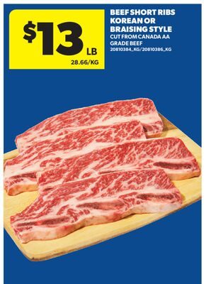 BEEF SHORT RIBS KOREAN OR BRAISING STYLE from Real Canadian Superstore