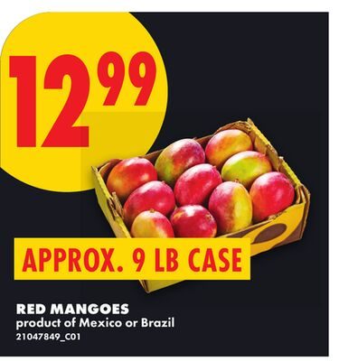 RED MANGOES, APPROX. CASE from No Frills