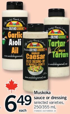 MUSKOKA SAUCE OR DRESSING from Fortinos