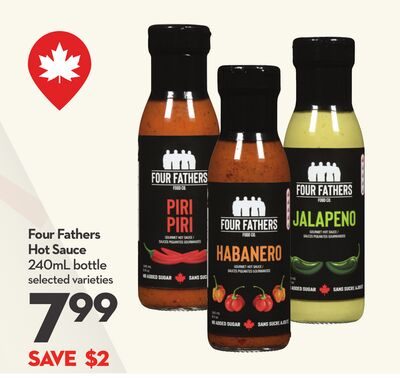Four Fathers Hot Sauce from Longo's