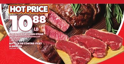 STRIPLOIN GRILLING STEAK from Your Independent Grocer