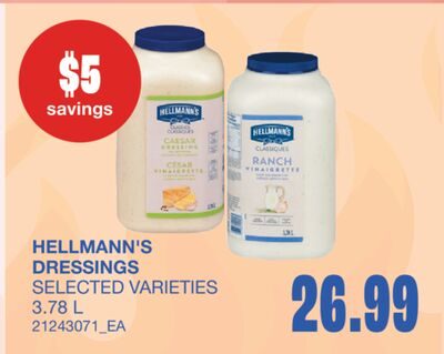 DRESSINGS from Wholesale Club