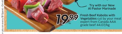 Fresh Beef Kabobs with Vegetables from Safeway