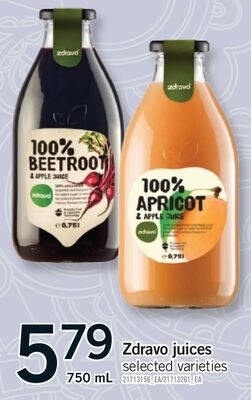 ZDRAVO JUICES from Fortinos