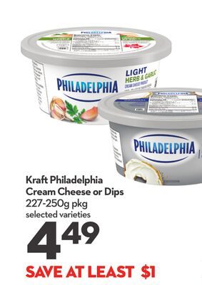 Cream Cheese or Dips from Longo's