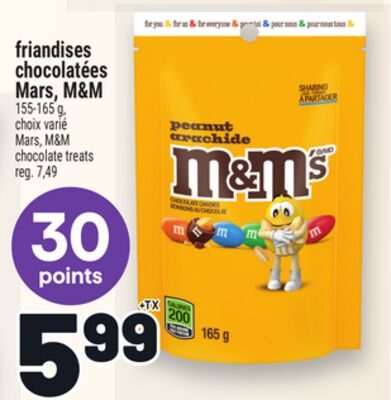 FRIANDISES CHOCOLATÉES MARS, M&M | MARS, M&M CHOCOLATE TREATS from Metro
