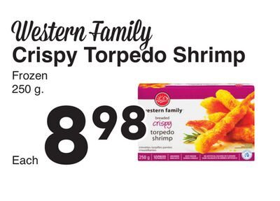 Western Family Crispy Torpedo Shrimp from AG Foods