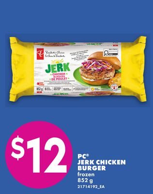 PC® JERK CHICKEN BURGER from No Frills