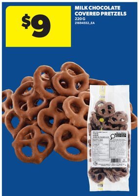 MILK CHOCOLATE COVERED PRETZELS from Real Canadian Superstore
